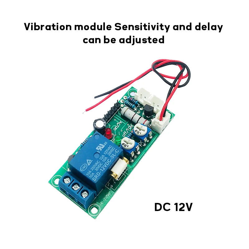 Релейный переключатель с регулируемой задержкой высокой чувствительности 12 В