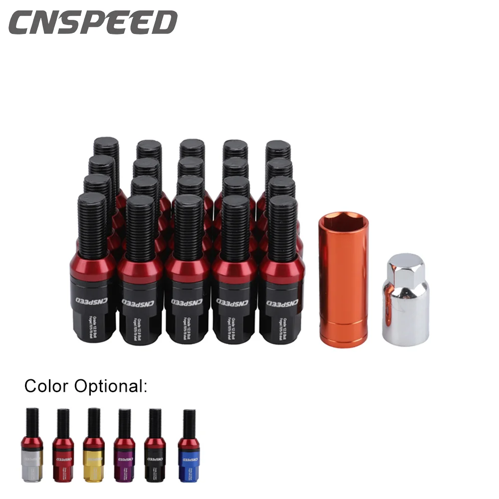 20 шт. 6061 Алюминиевые Конические конусные болты для сиденья Колесные гайки с