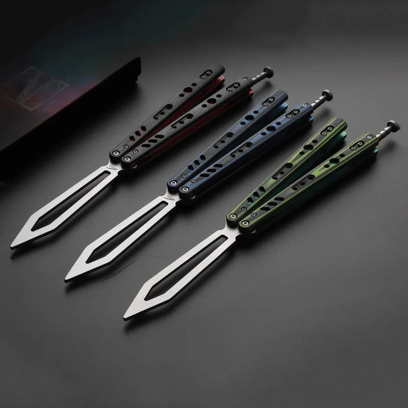 REP Nuclear Change Butterfly Knife, Not Edged EDC Butterfly Training Knife for Self-Defense and Practice