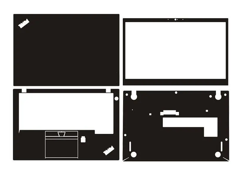 

Наклейка для ноутбука из углеродного волокна защитная пленка для Lenovo Thinkpad T470S 14"