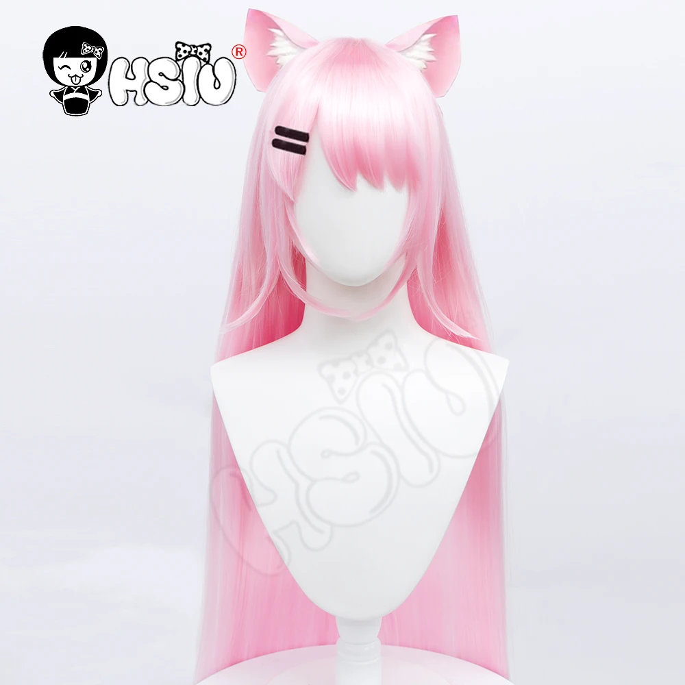 Nekonogi Bell cosplay wig ViViD Cosplay 「HSIU 」 Light pink long hair Fiber synthetic wig Free gift wig cap
