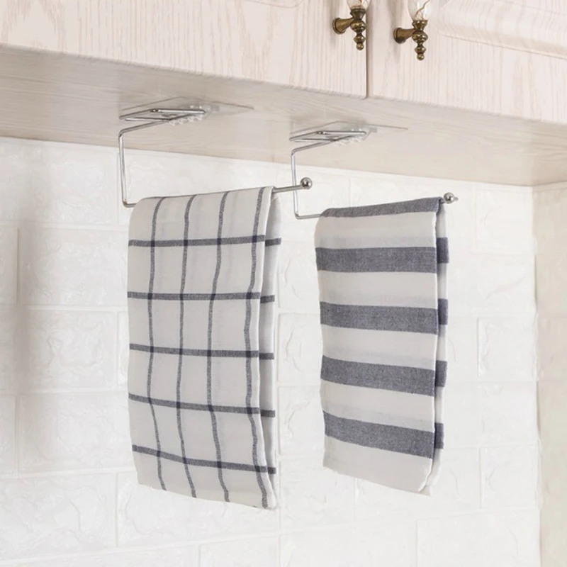 Кухонный держатель для туалетной бумаги салфеток подвесной в ванную комнату