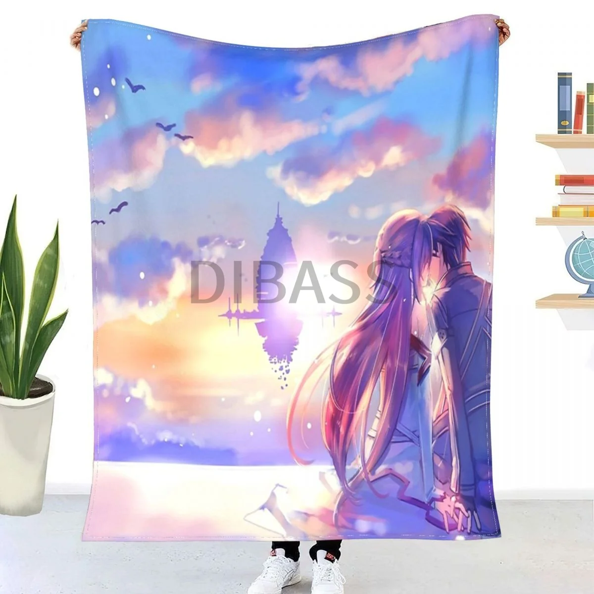 

Sword Art Online 39 Throw Blanket 3D Printed Flannel Throw Blankets