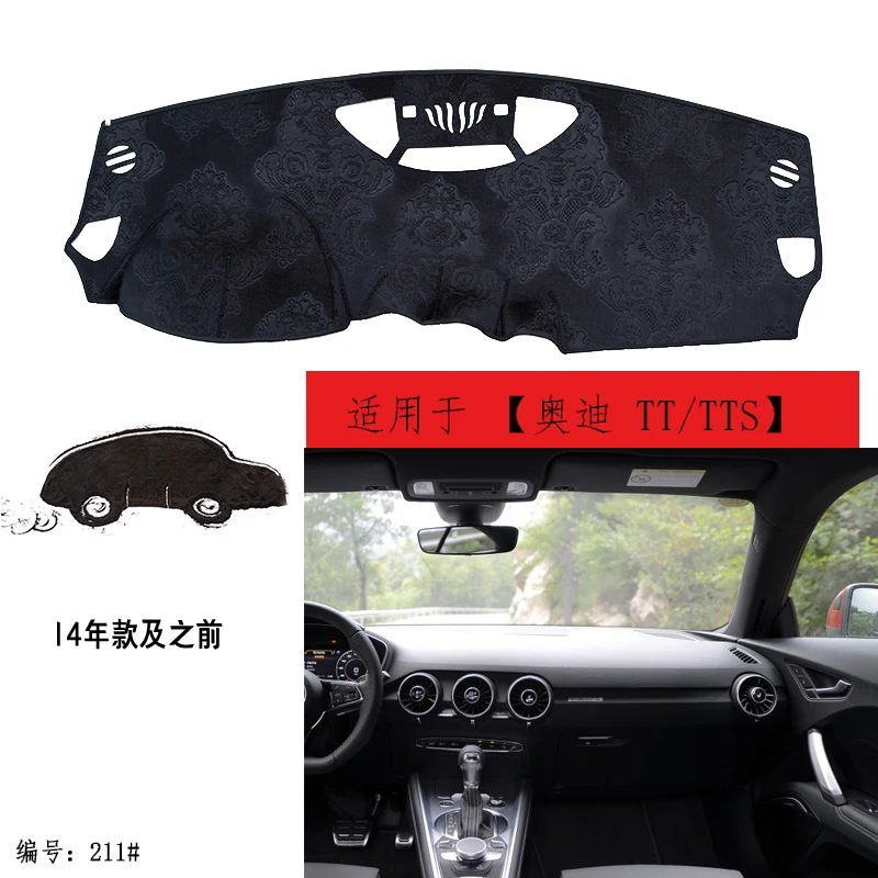 

Коврик TOMMIA для приборной панели Audi TT TTS, бархатный коврик для приборной панели с защитой от солнца