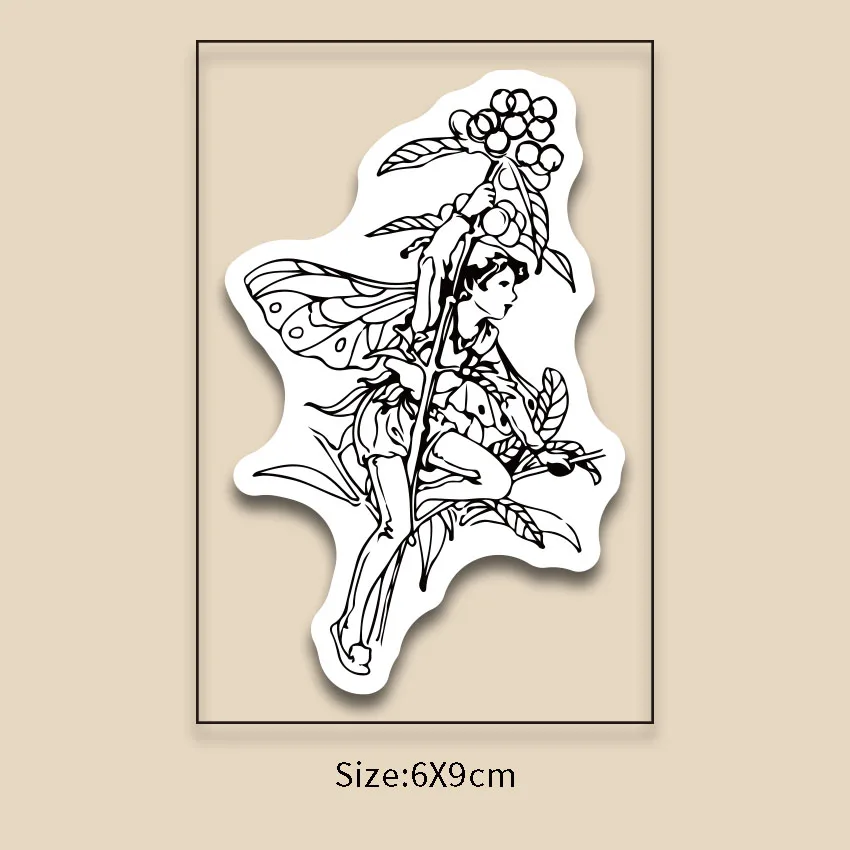 

Прозрачные силиконовые штампы для скрапбукинга, фотоальбома, Рождества, Хэллоуина, 9 х6