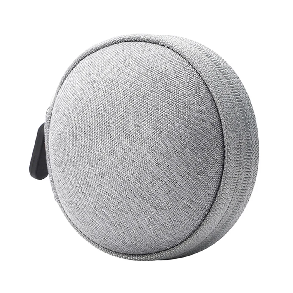 Круглая сумка для наушников мужчин дорожный кабель провод чехол хранения