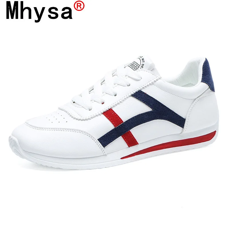 

2021 New Women Sneakers Fashion White Women Vulcanized Shoes Round Toe Breathable Lace-Up Platform Sneakers Zapatillas Mujer
