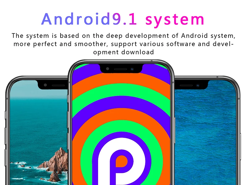 Нотч экран Android 9 большой экран 5,8/6,5 дюймов смартфон разблокированный смарт мобильный сотовый телефон Google Play магазин бесплатный подарок