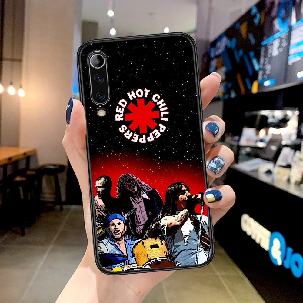 

RHCP Rock Metal Band Phone Case For Xiaomi Mi Note 10 A3 9 MAX 3 A2 8 9 Lite Pro Ultra black Coque Painting Waterproof Soft