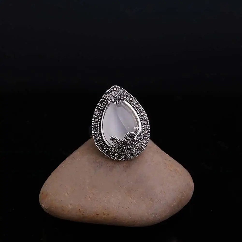 

HOT SALESVintage Women Faux Gem Water Drop Pendant Necklace Earrings Ring Jewelry Set