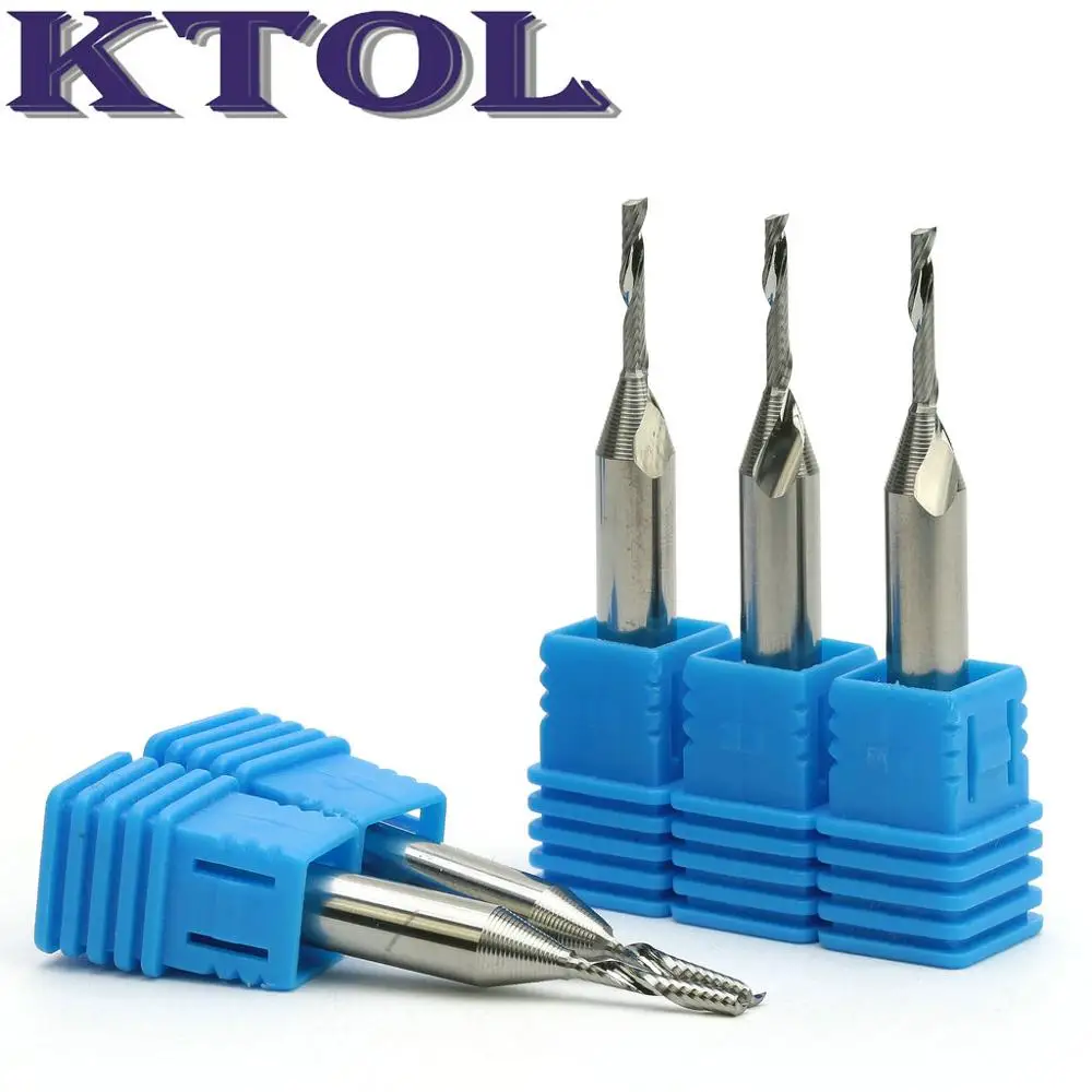 1 флейта спиральная для резки древесины акрила набор фрез из твердосплавных 6*2*12