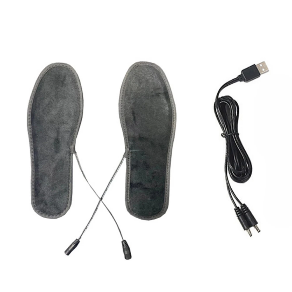 

USB Heated Shoe Insoles Feet Warm Sock Pad Mat Men Women Electrically Heating Insoles Washable Warm Thermal Insoles Unisex