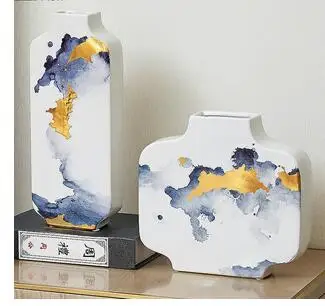 

CERAMIC ANTIQUE INK VASE ZEN ORNAMENTS LIVING ROOM FLOWER ARRANGEMENT DRIED FLOWER ENTRANCE HOME DECORATION ACCESSORIES MODERN
