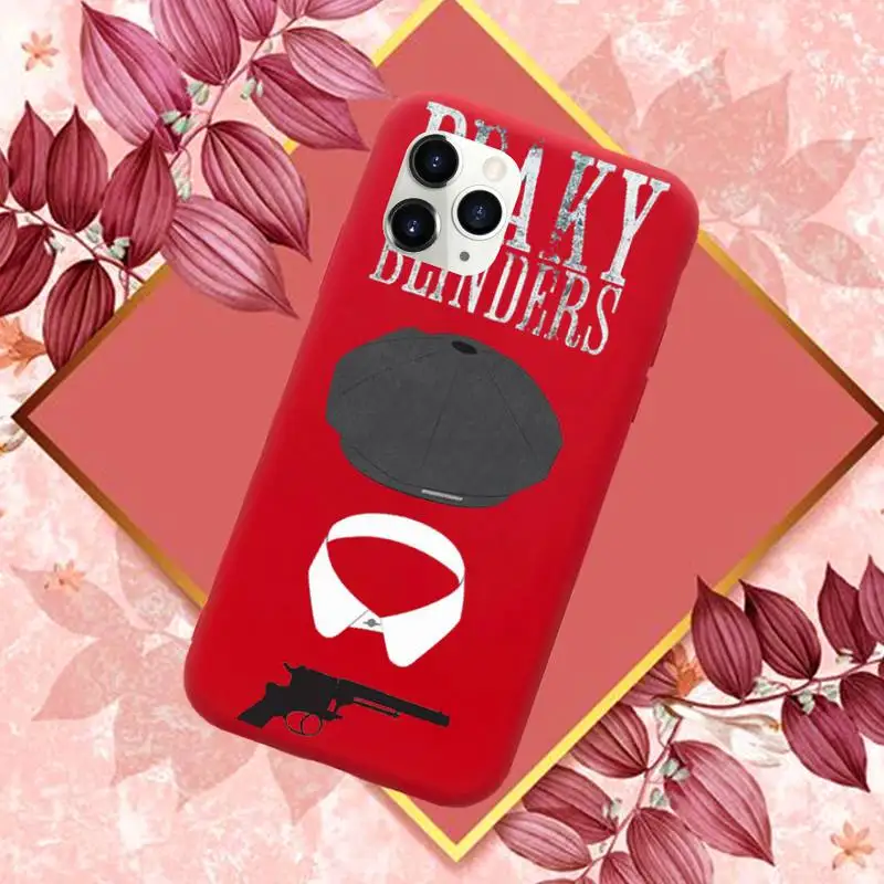 

Peaky Blinders Thomas Phone Case Red Candy Color for iPhone 11 12 mini pro XS MAX 8 7 6 6S Plus X SE 2020 XR