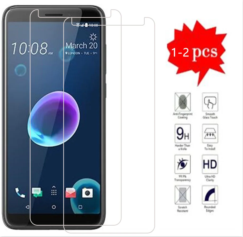 

9H 2.5D для HTC Desire 12 защитное закаленное стекло для HTC Desire 12 Защитная пленка для экрана чехол для телефона