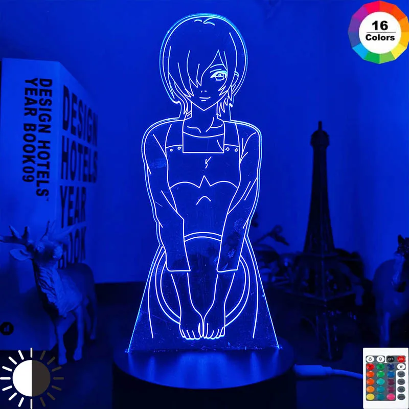 

Anime Light Tokyo Ghoul Touka Kirishima Led Night Light for Bedroom Decor Nightlight Gift Tokyo Ghoul 3d Lamp Touka Kirishima