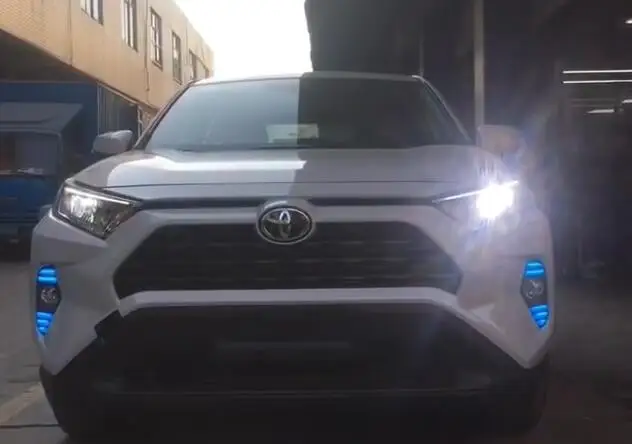 Светодиодный светильник дневного света для Toyota RAV 4 RAV4 Водонепроницаемый ABS 12 В автомобиль DRL противотуманная фара с желтым поворотным сигналом стиль реле