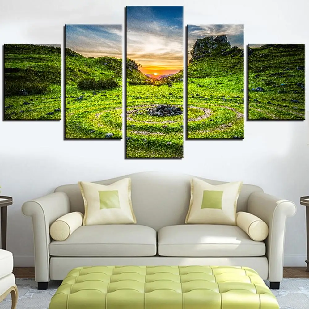 5 шт. горный холст потрясающая картина постеры для бассейна пейзаж картинки
