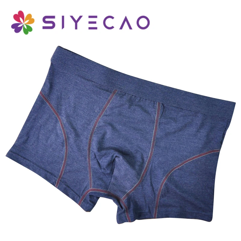 Лучшая цена Хлопок Для мужчин трусы боксеры из мягкой дышащей ткани мужское