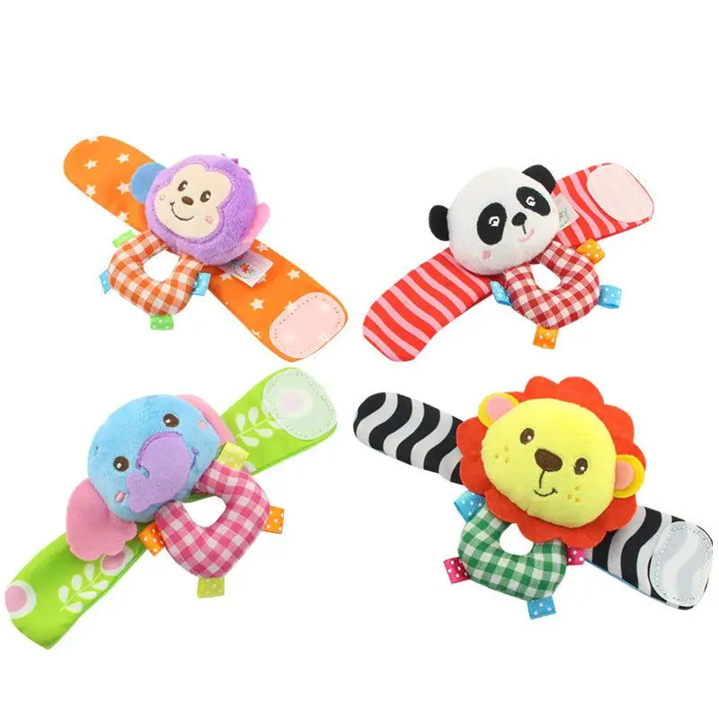 Детский Браслет кольцо с животным колокольчиком для маленьких мальчиков и