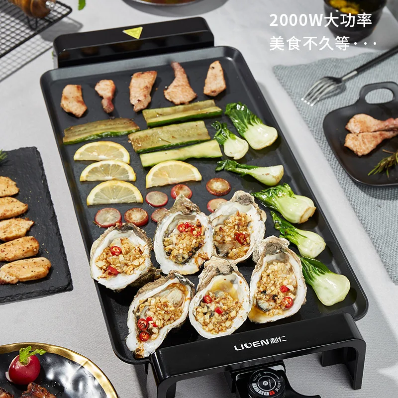 Liren electric barbecue grill household pan machine skewers smoke-free non-stick pot | Бытовая техника