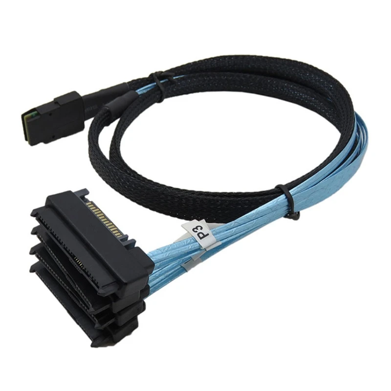 

SATA Power Splitter Cable Hard Drive 36P SFF 8087 to 4 29P SFF-8482 SATA Extension Cable for Hard Disk Power
