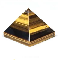 natural stonemineral crystal tiger eye stone pyramid home decoration witchcraft worship meditation wheel pulse healing amplifier