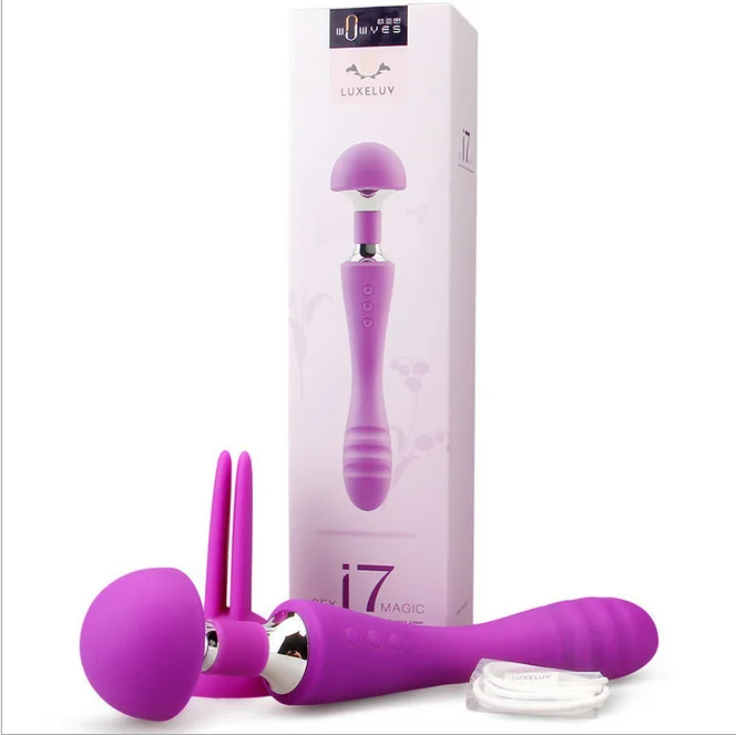 Вибратор-кролик для точки G с ушками кролика стимуляции клитора перезаряжаемый