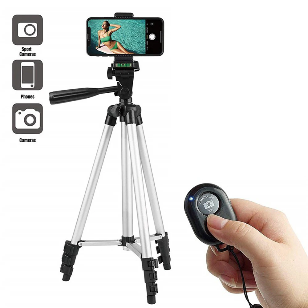 

Mobile Tripod with Phone Holder Foldable Camera Tripod 360 Degree Rotatable Universal Smartphone Tripod Mount