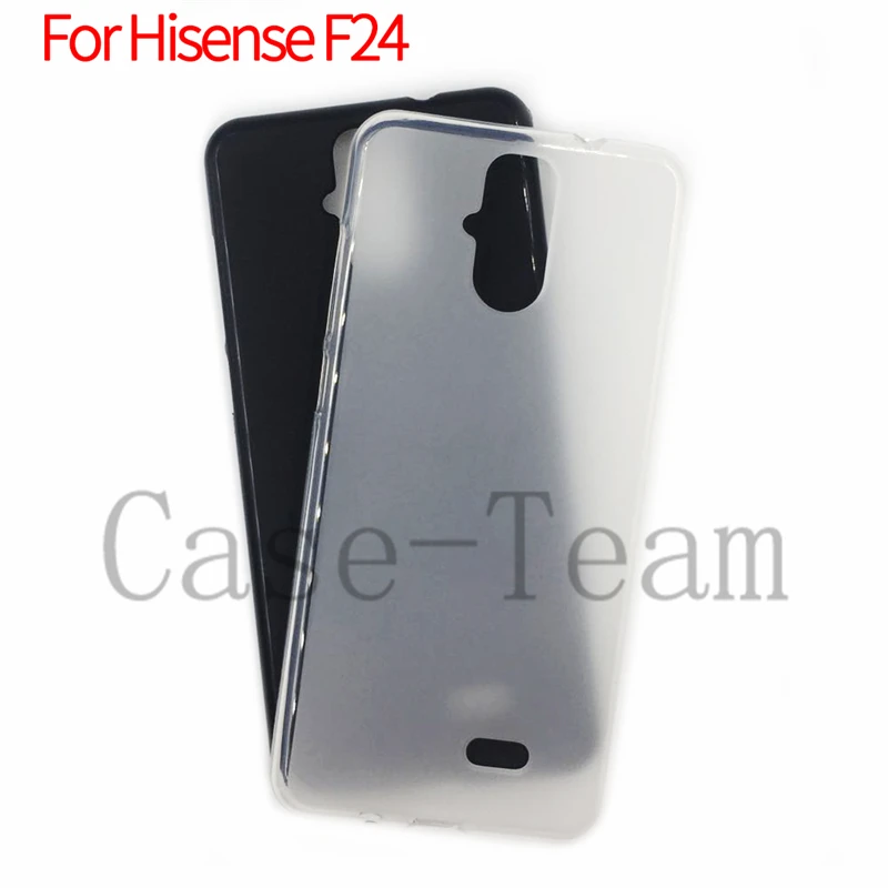 Матовый мягкий из ТПУ cell чехол для телефона Hisense F24 Прозрачный принимаются разные