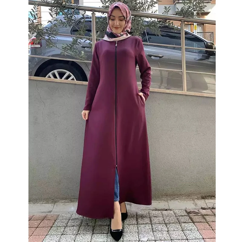 Женское платье-кафтан, арабское, турецкое, мусульманское