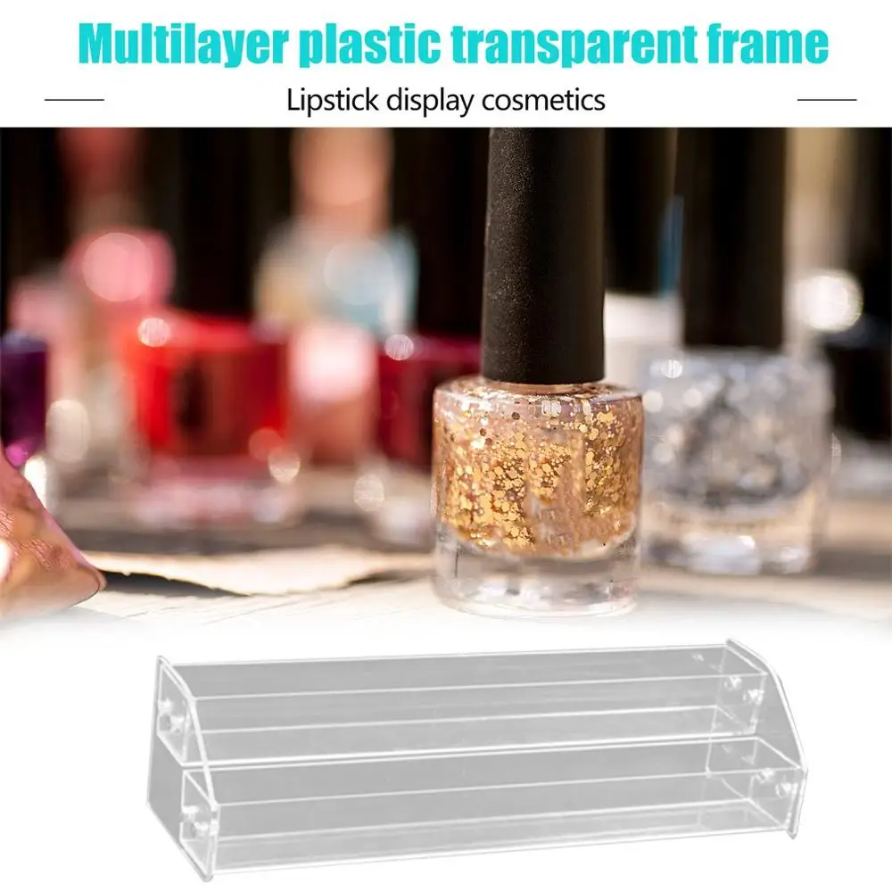 Демонстрационная стойка для акрилового лака ногтей многослойная пластиковая