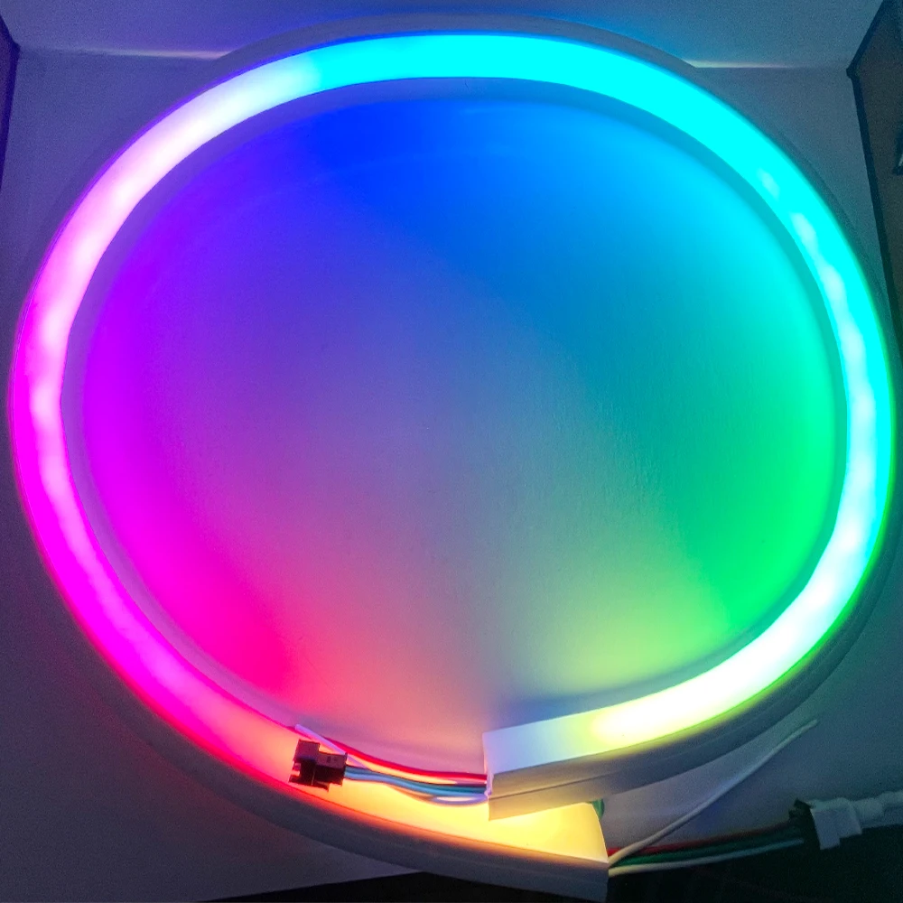 DC5V/12V WS2812B WS2813 WS2815 SK9822 RGB Smart independent Addressable Pixels Silica Gel Rope Tube Led Neon Lighting Strip |