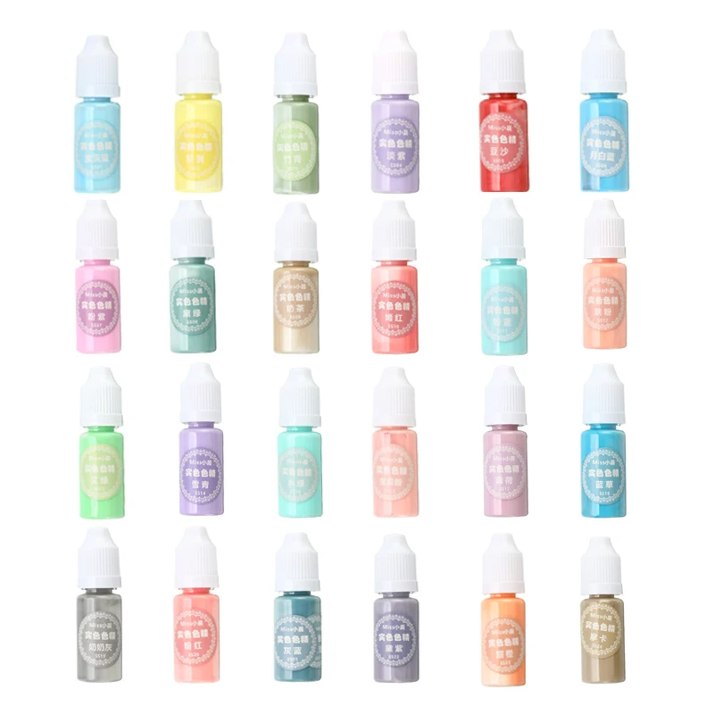 УФ полимерная пигментная жидкость 10 мл краска сплошного цвета для эпоксидная