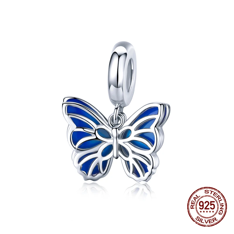 Подвеска в виде бабочки из серебра 925 пробы для браслета | Украшения и аксессуары