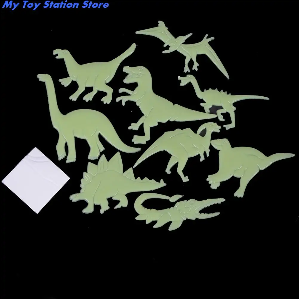 Glow In The Dark Dinosaurs Toys Stickers Ceiling Decal Baby Kid Room |
