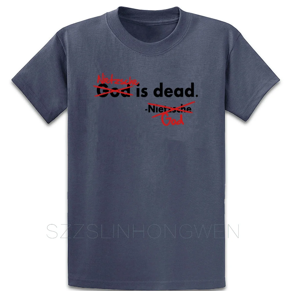God Nietzsche Is Dead Vector Design Футболка против морщин весна осень хлопок o-образным вырезом Comical Винтаж создать новая рубашка