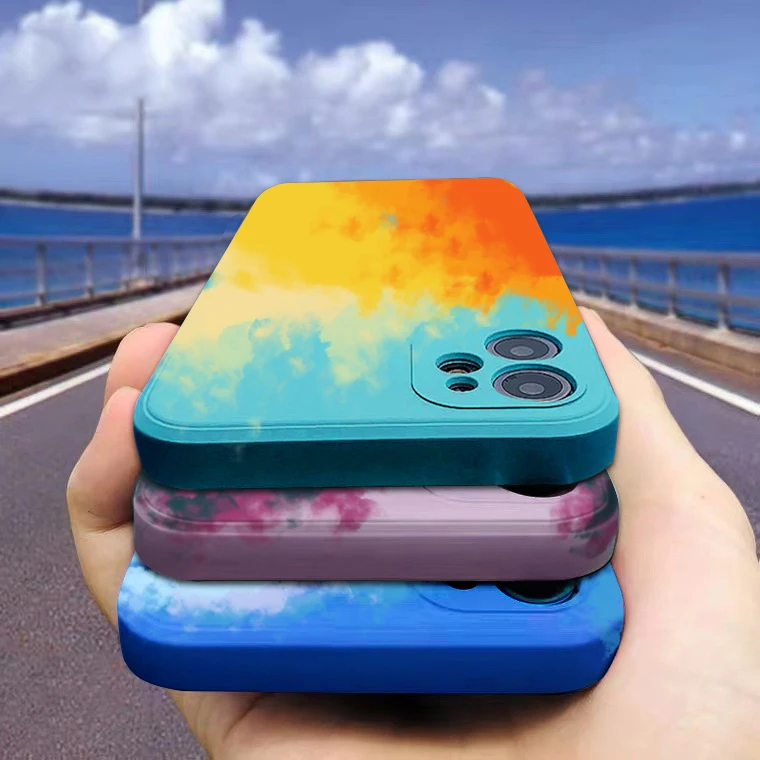 

ASTUBIA Original Square Shockproof Case For iPhone 12 11 Pro XS Max XR X 7 8 plus SE Protection Cover Liquid Silicone Soft Shell