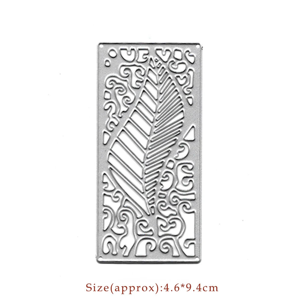 

Leaf Border Metal Cutting Dies Scrapbooking Embossing Folders for Card Making Craft DIY Stencils Clear Stamps and Slimline Dies