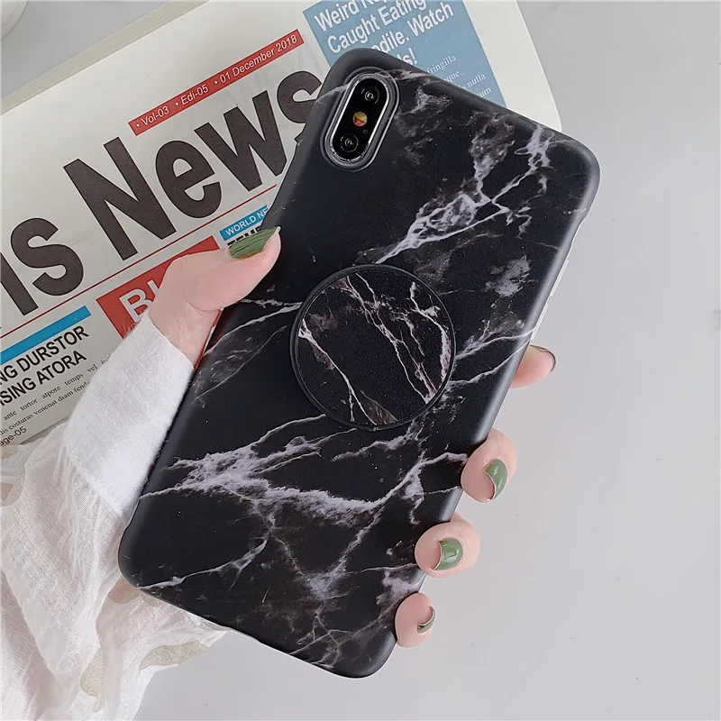 0905 A3 COOLY мраморный чехол для huawei P30 Pro P20 Lite чехол для iphone 11 Pro Max телефон Coque на силиконовый чехол розовый белый Держатель подставка - Цвет: 0905 A3