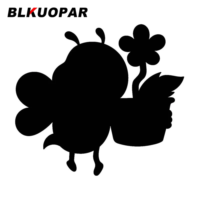 

BLKUOPAR для милых пчел, летающих красивых подсолнухов, растений, автомобильные наклейки, веселая фотография, украшение для мотоцикла