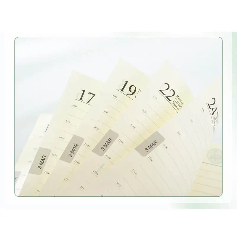 

EZONE 2021 Calendar Notebook Set 180 Pages Annual Calendar Notepad Efficiency Book School Office Supplies Stationery