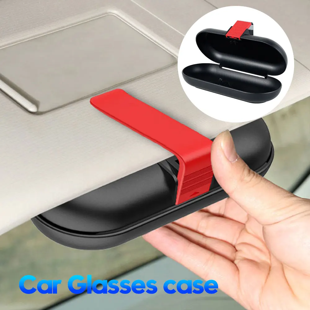 

Sunglasses Storage Box Auto Interior Accessories Glasses Holder Sun Visor Auto mobiles sunglasses Car Glasses Case