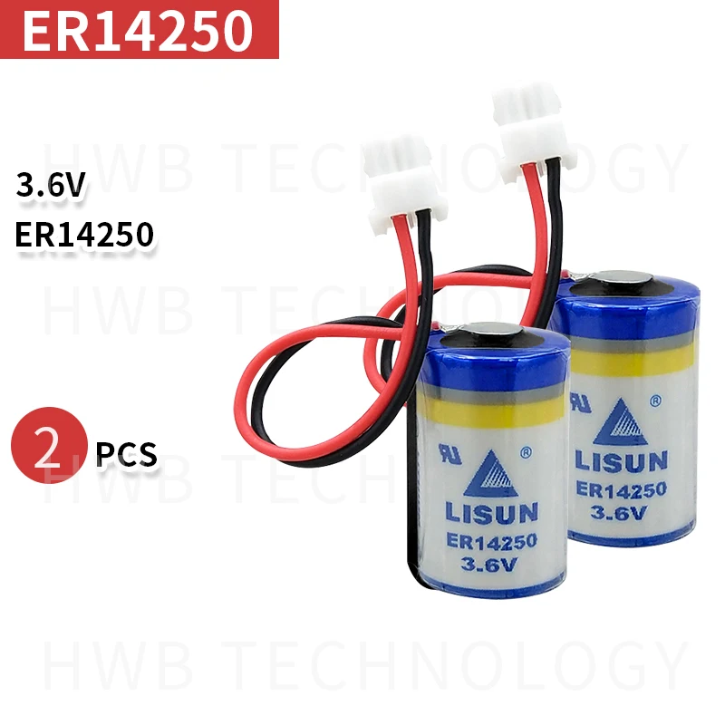 Литий ионный аккумулятор LISUN ER14250 2 упаковки 3 6 В с разъемом Delta PLC программа