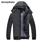 Куртка NaranjaSabor мужская с капюшоном, теплая Толстая Повседневная Верхняя одежда, брендовая одежда свободного покроя, Размеры M-4XL, N582, зима