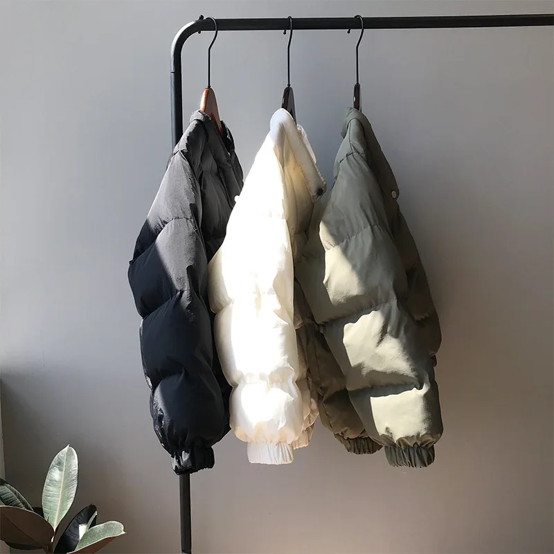 2019 зимняя куртка женская Парка хлопковая стеганая Одежда корейский стоячий