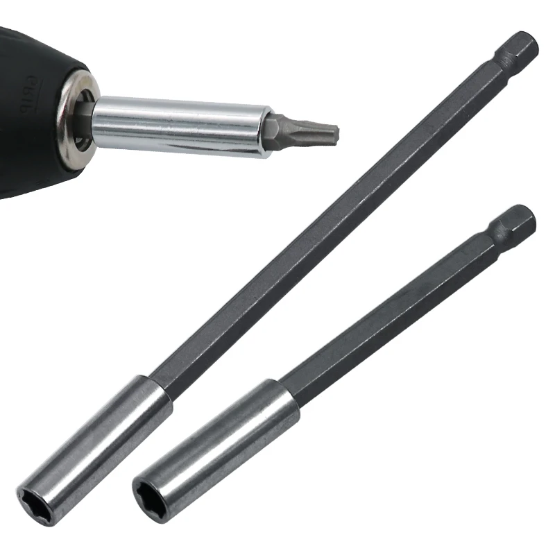 

Magnetic Bit Holders 1/4" Hexagon Screwdriver Drill 60mm 75mm 100mm 150mm Screwdriver Bit Long Extension Bar Quick Change Tools