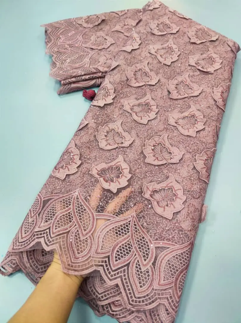 5 ярдов модная вышивка французская Тюлевая кружевная ткань с блестками 2022