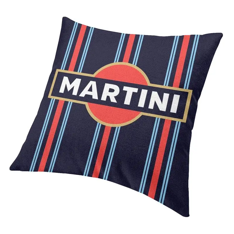 Роскошный классический винтажный Чехол для подушки Martini Racing в стиле ретро 40x40 см