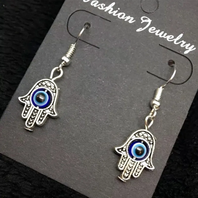 

Mini Hamsa Hand Earrings Hand of Fatima Spiritual Yoga Buddha Evil Eye Pendant Protection Lucky Luck Love Religious Studs Eye